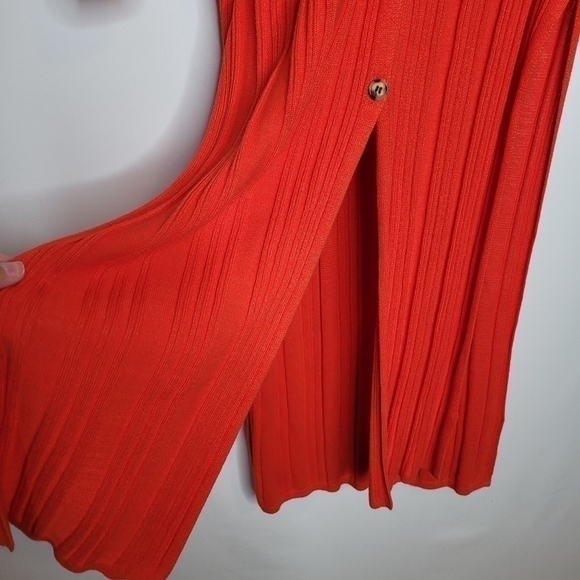 Free People Orange Red Light Cardigan Dress - Picture 10 of 14